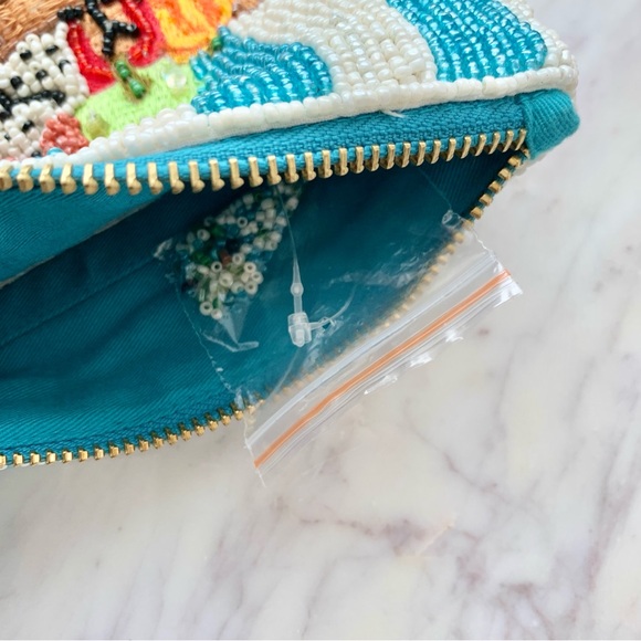 🥕 ANTHROPOLOGIE Farmer’s Market Fiona Beaded Pouch Bag - Picture 9 of 12